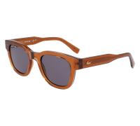 Lacoste Unisex L6023S 210 Lunettes de soleil Bio-inject Marron Gris Ronde Normale