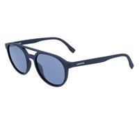 Lacoste Unisex L881S 414 Lunettes de soleil Injecté Bleu sombre Bleu Ronde Normale