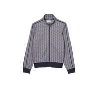 Sweat à capuche Lacoste Paris Monogramme zippé gris noir - XXL