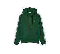 Lacoste Veste de survêtement SH5065 pour Homme avec Fermeture éclair, Logo, Coupe Droite, séquoia, L