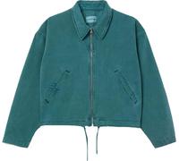 Lacoste - Veste Denim pour femme GT797 (36 FR) (Vert)