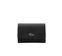 Lacoste Women's Anna Snap Close Flap Billfold Wallet, Black, One Size