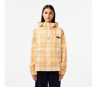 Lacoste Women's Check Print Lightweight Rain Anorak Laponie/Farine 6 (34) Female