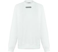 Lacoste Women's Crew-Neck Logo Sweatshirt Blanc 8 (36) Female