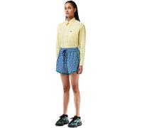 Lacoste Women's Graphic Woven Tracksuit Shorts Mascarpone/Sloe 12 (40) Female