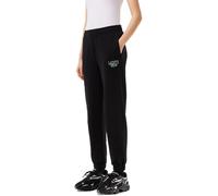 Lacoste Women's Logo Closed Hem Fleece Joggers Noir 14 (42) Female