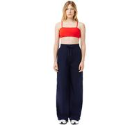 Lacoste Women's Oversized Wide Leg Trousers Bleu marine 10 (38) Female
