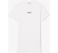 Lacoste Women's Slim Fit Short Sleeve T-Shirt Blanc 12 (40) Female