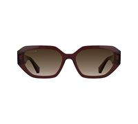 Lacoste Women's Sunglasses L6091S - Transparent Burgundy with Gradient Brown Lens