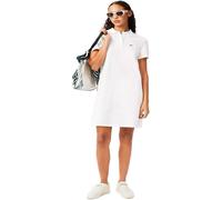 Lacoste Women's Supple Petit Pique Polo Dress Blanc 12 (40) Female