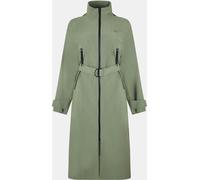 Lacoste Women's Waterproof Packable Long Sleeve Oversized Fit Rain Anorak Kaki 10 (38) Female