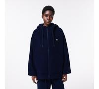 Lacoste Women's Zippered Rain Anorak Bleu marine 12 (40) Female