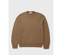 Lacoste Wool Crew Neck Sweater men Pullovers brown taille: L