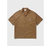 Lacoste WOVEN SHIRT men Shortsleeves brown taille: FR 41