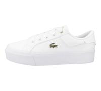 Lacoste - Ziane Platform Logo Baskets - Femme - Chaussures - Blanc - Taille: 40 EU