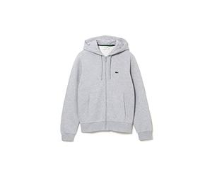 Lacoste Zip-Up High Neck Veste polaire pour homme Argent Chine XXL