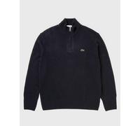 Lacoste Zipped High Neck Wool Sweater men Half-Zips blue taille: XL