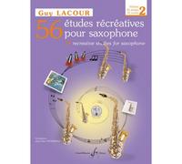 Méthodes et pédagogie BILLAUDOT LACOUR GUY - 56 ETUDES RECREATIVES VOL.2 + CD, 26 ETUDES - SAXOPHONE Saxophone