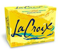 LaCroix - Eau pétillante citron naturel - 12 canettes x 355 ml - Sans sucres, sans calories, sans sodium