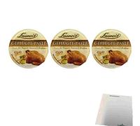 Lacroix Lot de 3 pots de pâte à volaille 3 x 40 g + usy Block