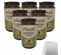 Lacroix Lot de 6 fonds avec arôme végétal pour soupes et sauces (6 x 400 ml) + bloc usy