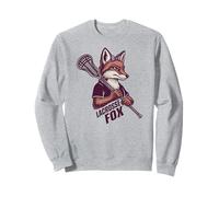 Lacrosse Fox - Mignon drôle de Renard féminin Sportif joueuse laxiste Sweatshirt