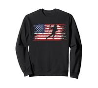 Lacrosse Player Gift Patriotic American Flag Lacrosse Sweatshirt