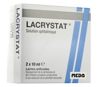 Lacrystat Gouttes Oculaires Flacons 2x10ml