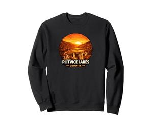 Lacs de Plitvice Croatie Coucher de Soleil Nature Cascades Sweatshirt