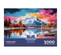 Lacs Montagnes 1000 Pièces Jeu De Puzzles en Lot Lac Montagne Couch Ultra Difficult Puzzle pour Activité Fuzzle Après L'école - Puzzle À La Meilleure Évaluation 70x50cm/1000pcs