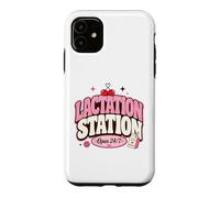 Lactation Station, Lactating Mothers Breastfeeding New Mom Coque pour iPhone 11