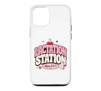 Lactation Station, Lactating Mothers Breastfeeding New Mom Coque pour iPhone 12/12 Pro