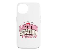 Lactation Station, Lactating Mothers Breastfeeding New Mom Coque pour iPhone 13