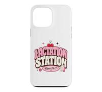 Lactation Station, Lactating Mothers Breastfeeding New Mom Coque pour iPhone 13 Pro Max