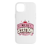 Lactation Station, Lactating Mothers Breastfeeding New Mom Coque pour iPhone 14 Plus