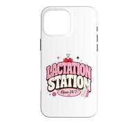 Lactation Station, Lactating Mothers Breastfeeding New Mom Coque pour iPhone 16 Pro Max