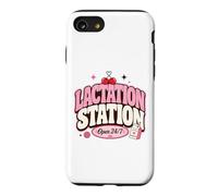 Lactation Station, Lactating Mothers Breastfeeding New Mom Coque pour iPhone SE (2020) / 7/8