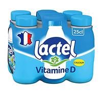Lactel Lait Demi-Écrémé Enrichi En Vitamine D, 6 x 250ml