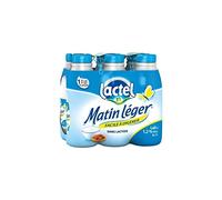 Lactel Lait demi-écrémé, stérilisé UHT, facile à digérer, 0,5% de lactose - Les 6 bouteilles de 1L