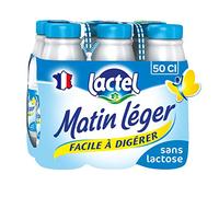 Lactel Lait Facile à Digérer Matin Léger Set de 6 Bouteilles 50 cl 3,1 Kg