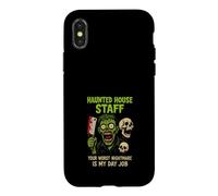 L'acteur de Haunted House Scare Squad Horror Crew Spooky Season Coque pour iPhone X/XS
