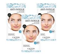 L'Action Paris Patchs Anti-Fatigue pour les Yeux, Masques pour les Yeux pour une Peau Éclairée, Rafraîchie et Apaisée, Enrichis en Niacinamide et Probiotiques, Lot de 3 x 2