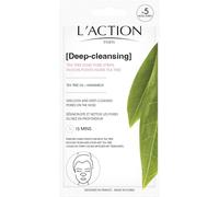 L'Action Paris Tea Tree Nose Pore Strips, Helps to Remove Impurities, Soothes and Hydrates, 5x 0.3g
