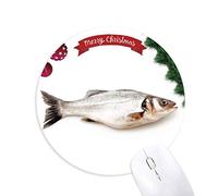 l'activité de poisson de mer vivant tapis de souris en caoutchouc de sapin de noël
