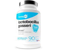 Lactobacillus Gasseri 10 Milliards UFC/Gélule - Cure Complète +3 Mois - L-Gasseri - Probiotique - Ferment Lactique - Freshcare™ Fraîcheur Optimale - 90 Gélules DRcaps™ - Vegan - Hexagon