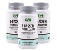 Lactobacillus Gasseri 200 milliards - Flore Intestinale - Digestion et Minceur - 20 milliards d'UFC/jour/gélule - Dosée à 100 mg- SFB Laboratoires - Lot de 3