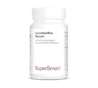 Lactobacillus Reuteri - Complément pour le Confort Digestif - 5 milliards UFC par Jour - Contribue à la Santé du Transit Intestinal - Sans OGM - 60 DR Caps™ - Sans Gluten - SuperSmart