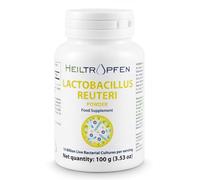 Lactobacillus Reuteri en Poudre 100g | Cultures Bactériennes Vivantes | 10 Milliards d'UFC | 100 Portions Journalières | Sans Gélule | Complément Alimentaire