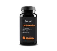 Lactoferrine 200 mg - Issue de Lait de Vaches Nourries à l’Herbe - Source Naturelle de Vitamine B12, avec 80 mg de Vitamine C - Système Immunitaire - 90 Gélules - 3 Mois de Cure - Zenement