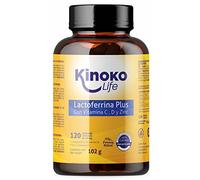 LactoFerrine Plus | 120 Gélules Végétales | avec 500 mg de Vitamine C | Vitamine D 2000 UI | Citrate de zinc | Soutient un système immunitaire Sain | Sans Stéarate de Magnésium | Non OGM